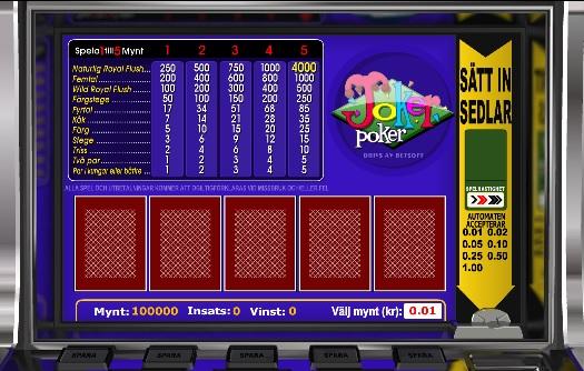 video poker online